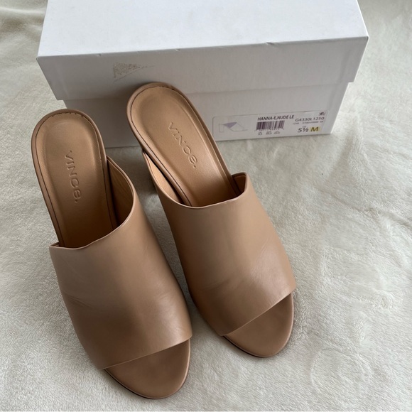 🤍 euc | Vince | Hanna leather block-heel mule - Picture 2 of 10